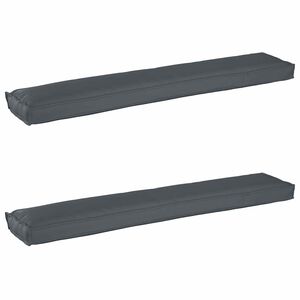 vidaXL Set de coussins de palette 2 pc Tissu Oxford Anthracite