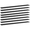 vidaXL Panneaux biblioth&egrave;que 8pcs Noir brillant 100x10x1,5cm Agglom&eacute;r&eacute;