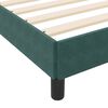 vidaXL Lit &agrave; ressorts avec matelas Vert fonc&eacute; 120 x 190 cm tissu
