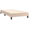 vidaXL Sommier à lattes de lit avec matelas et LED Cappuccino 90x200cm