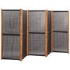 vidaXL Cloison de séparation 5 panneaux Noir 350x180 cm