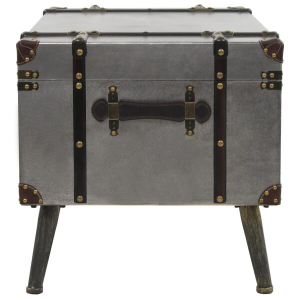 vidaXL Table basse MDF et aluminium 102x51x47,5 cm