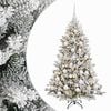 vidaXL Arbre de No&euml;l Artificiel avec Boule 150 cm 150 LED Blanc chaud