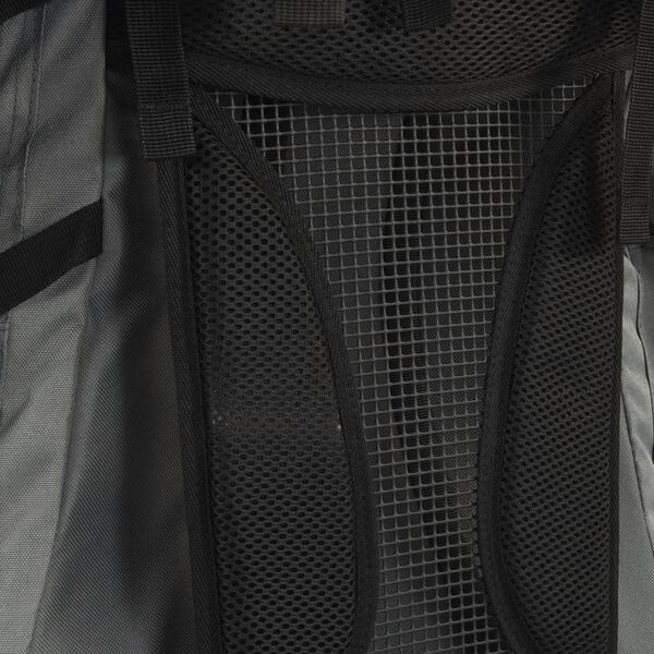 vidaXL Sac à dos de randonnée gris 80 L tissu oxford