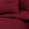 vidaXL Ensemble de housse de couette Bordeaux 135x200 cm Microfibre