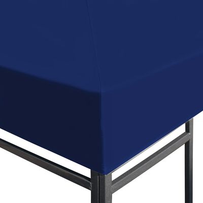 vidaXL Toile supérieure de belvédère 310 g/m² 4x3 m Bleu