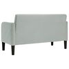 vidaXL Canap&eacute; causeuse gris clair 109 cm velours