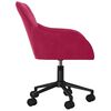vidaXL Chaises pivotantes &agrave; manger lot de 2 Rouge bordeaux Velours