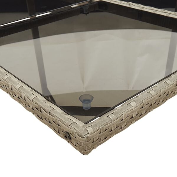 vidaXL Ensemble &agrave; manger de jardin 17 pcs et coussins r&eacute;sine tress&eacute;e