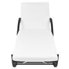 vidaXL Chaises longues lot de 2 avec table résine tressée noir
