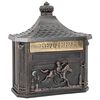 vidaXL Bo&icirc;te aux lettres murale avec stockage Bronze 40,5 x 16 x 45 cm