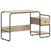 vidaXL Bureau avec rangement Ch&ecirc;ne Sonoma 131,5 x 50 x 75,5 cm