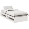 vidaXL Lit de jour sans matelas blanc 90x200 cm bois de pin massif