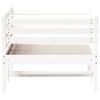 vidaXL Lit de jour sans matelas blanc 75x190 cm bois de pin massif