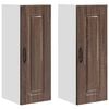 vidaXL Panneau de lave-vaisselle Kalmar 2 pc Ch&ecirc;ne brun
