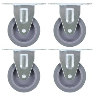 vidaXL Roulettes fixes 4 pcs 75 mm