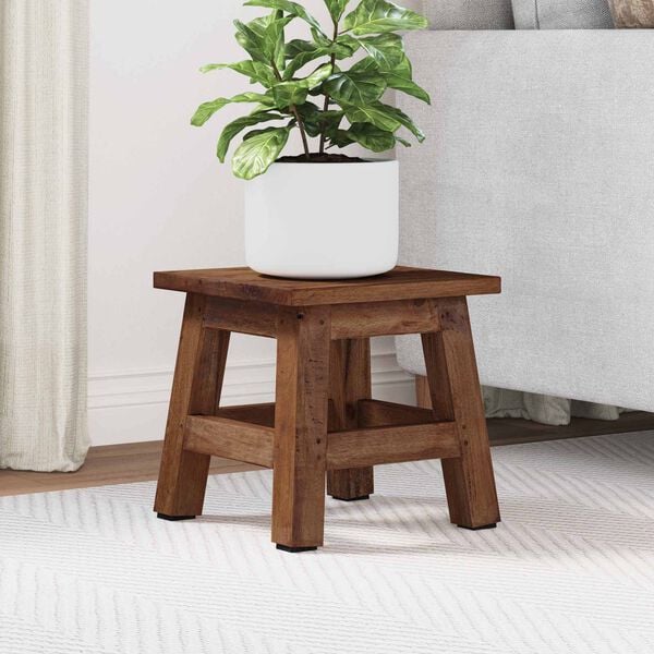 vidaXL Tabouret Naturel 26 x 26 x 26 cm Bois d'Acajou