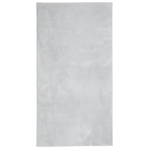 vidaXL Tapis HUARTE &agrave; poils courts doux et lavable gris 80x150 cm