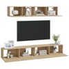 vidaXL Ensemble de meubles TV 4 pcs Chêne sonoma Bois d'ingénierie