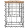 vidaXL Banc de jardin design de gabion 103x31x42 cm bois massif de pin