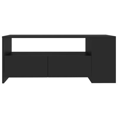 vidaXL Table basse Noir 102x55x42 cm Bois d'ingénierie