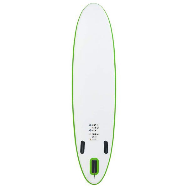 vidaXL Ensemble de planches SUP gonflables Vert et blanc