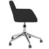 vidaXL Chaise pivotante de bureau Noir Tissu
