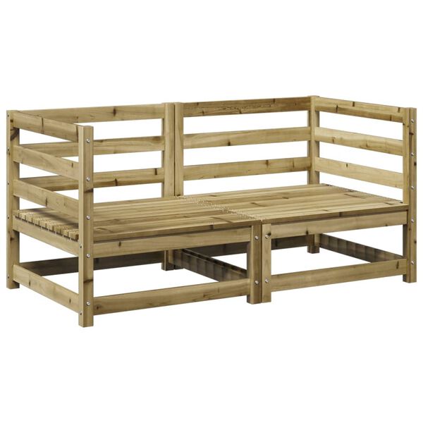 vidaXL Salon de jardin 2 pcs bois de pin impr&eacute;gn&eacute;