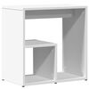 vidaXL Tables d'appoint 2 pcs blanc 50x30x50 cm bois d’ingénierie
