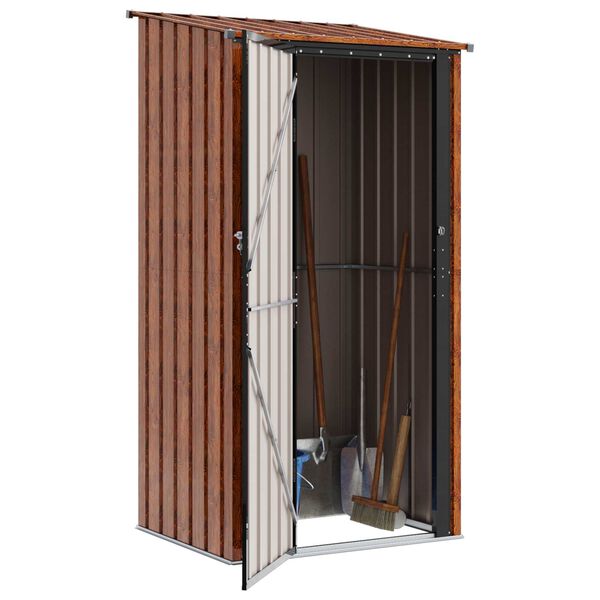 vidaXL Cabanons de jardin Marron 103 x 86 x 200 cm M&eacute;tал