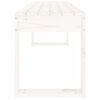 vidaXL Banc de jardin blanc 110x38x45 cm bois massif de pin