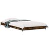 vidaXL Cadre de lit Ch&ecirc;ne fum&eacute; 80 x 200 cm Bois d'ing&eacute;nierie