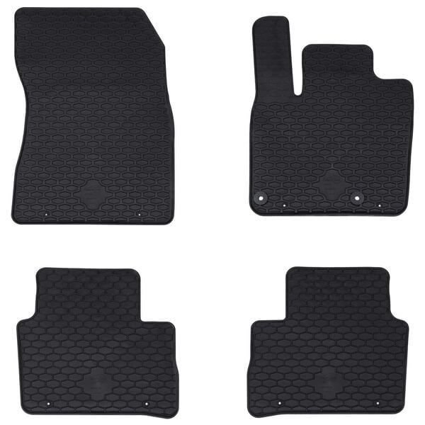 vidaXL Tapis de voiture 4 pcs Noir compatible avec Nissan QASHQAI TPE