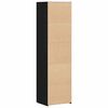 vidaXL Haut Armoire 2 pcs Ch&ecirc;ne noir 50 x 42,5 x 185 cm
