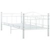 vidaXL Cadre de lit de repos sans matelas Blanc Métal 90x200cm