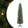 vidaXL Sapin de No&euml;l artificiel Vert 240 cm PVC et acier et plastique