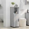 vidaXL Cabinet de salle de bain avec porte Gris Sonoma 30 x 35 x 95 cm