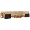 vidaXL Ensemble de canap&eacute;s d'ext&eacute;rieur 8 pcs Naturel et Beige