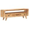 vidaXL Meuble TV 117x30x41 cm Bois de manguier massif brut