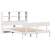 vidaXL Lit biblioth&egrave;que sans matelas blanc 120x190 cm bois pin massif
