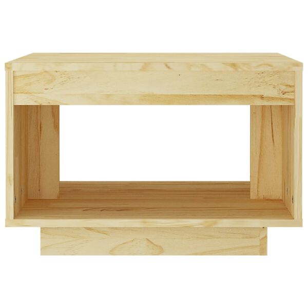 vidaXL Table basse 50x50x33,5 cm bois de pin massif