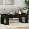 vidaXL Table basse Ch&ecirc;ne noir 110 x 50 x 41 cm Bois d'ing&eacute;nierie