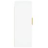 vidaXL Armoires murales 2 pcs blanc bois d'ing&eacute;nierie