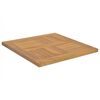 vidaXL Dessus de table carr&eacute; 50x50x2,5 cm Bois de teck massif