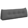 vidaXL Coussin de Dos Gris fonc&eacute; 140 x 24 x 50 cm tissu