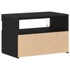 vidaXL Cabinet de chevet Ch&ecirc;ne noir 60 x 35 x 40 cm Bois d'ing&eacute;nierie