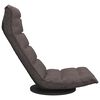 vidaXL Chaise de sol pivotante Taupe Tissu