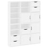 vidaXL Armoires lat&eacute;rales 6 pcs ODDA blanc 40x24x79 cm bois massif pin
