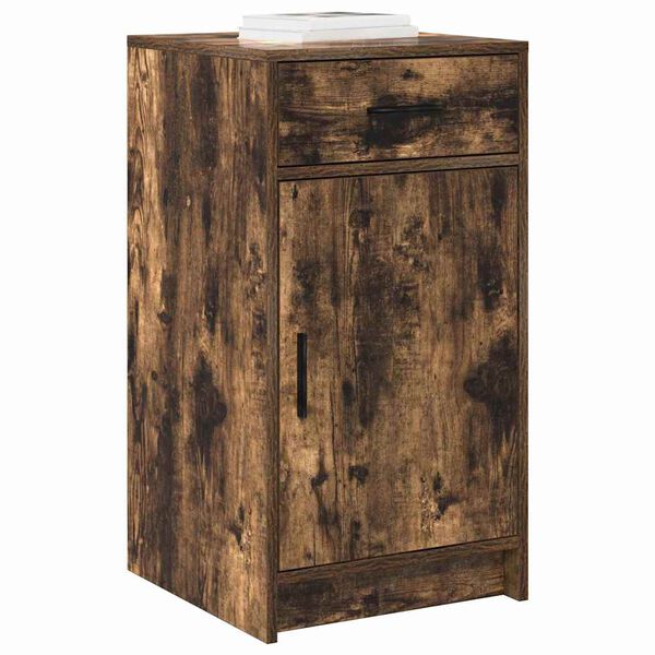 vidaXL Buffet Ch&ecirc;ne fum&eacute; 40 x 40.5 x 75 cm Bois d'ing&eacute;nierie