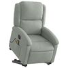 vidaXL Fauteuil inclinable de massage &eacute;lectrique gris clair velours